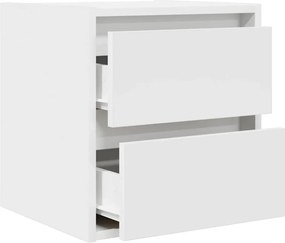 vidaXL Κομοδίνο Επιτοίχιο Λευκά 38x34x40 εκ.