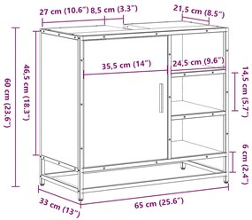 ΝΤΟΥΛΑΠΙ ΝΙΠΤΗΡΑ ΜΠΑΝΙΟΥ ΚΑΠΝΙΣΤΗ ΔΡΥΣ 65X33X60 CM 849286