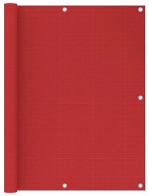 Διαχωριστικό Βεράντας Κόκκινο 120 x 400 εκ. από HDPE