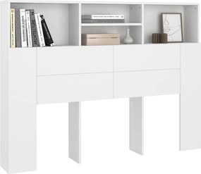 vidaXL Κεφαλάρι Ντουλάπι Λευκό 140x19x103,5 εκ.