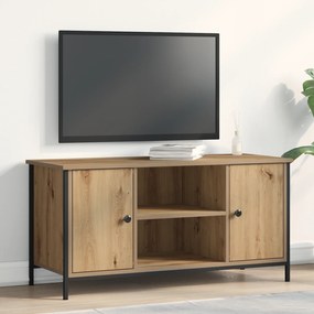 vidaXL Επιπλο τηλεόρασης Artisan Oak 100x40x50 εκ. Επεξεργασμένο ξύλο και χάλυβας