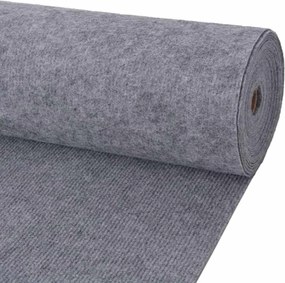 vidaXL Χαλί Γκρι 1,2 x 20 m Πολυεστέρας
