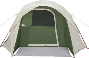 vidaXL Σκηνή Οικογενειακή 6 Ατόμων Αδιάβροχη Πράσινη