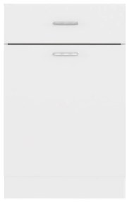 Ντουλάπι με Συρτάρι Λευκό 50x46x81,5 εκ. Επεξ. Ξύλο - Λευκό