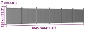 ΠΑΝΕΛ ΠΕΡΙΦΡΑΞΗΣ ΚΑΦΕ 1045 X 186 ΕΚ. ΑΠΟ WPC 3282803