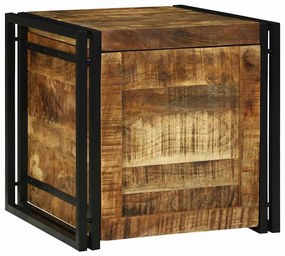vidaXL Κουτί Αποθήκευσης 50 x 50 x 50 εκ - Μασίφ Ξύλο Μάνγκο