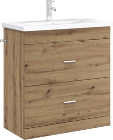 vidaXL Ντουλάπι Κάτω από τον Νιπτήρα Artisan Δρυς 78,5 x 37,5 x 81 εκ