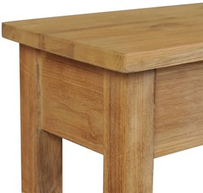 vidaXL Τραπέζι Κονσόλα 120 x 30 x 80 εκ. από Μασίφ Ξύλο Teak