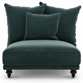 Πολυθρόνα χωρίς μπράτσα από βελούδο, Lazare