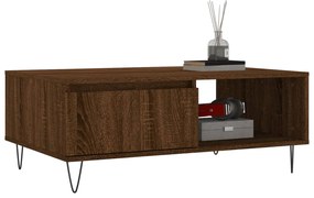 vidaXL Τραπεζάκι Σαλονιού Καφέ Δρυς 90x60x35εκ. από Επεξεργασμένο Ξύλο