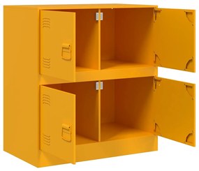 vidaXL Ντουλάπι Μουσταρδί 67x39x73 εκ. από Ατσάλι