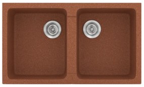Sanitec Classic 334 Granite Terracotta Ένθετος Νεροχύτης