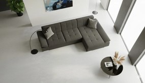 Γωνιακός καναπές Montana-Ανθρακί-Δεξιά