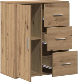 vidaXL Πλαϊνό γραφείο Artisan Oak 60 x 31 x 70 εκ Επεξεργασμένο ξύλο