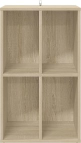 vidaXL Ντουλάπι δίσκων βινυλίου Sonoma Δρυς 44,5 x 36,5 x 74,5 εκ