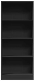vidaXL Βιβλιοθήκη Μαύρο 60x24x143 εκ. από Επεξεργασμένο Ξύλο