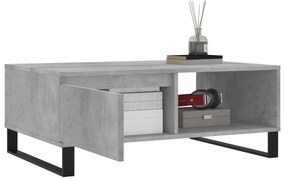 vidaXL Τραπεζάκι Σαλονιού Γκρι Σκυρ. 90x60x35 εκ. Επεξεργασμένο Ξύλο