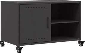 vidaXL Έπιπλο Τηλεόρασης Μαύρο 68x39x43,5 εκ. Χάλυβας