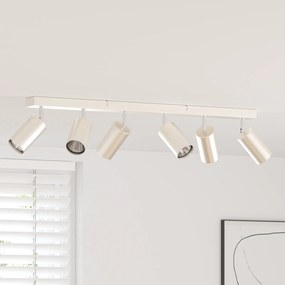 vidaXL Φωτιστικό Ταβανιού  6 Way Ρυθμιζόμενο Βουρτσισμένο Νίκελ GU10