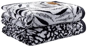Πετσέτες Nalani (Σετ 2τμχ) Black-White Nima Σετ Πετσέτες 50x90cm 100% Βαμβάκι