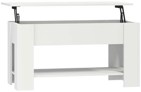 vidaXL Τραπεζάκι Σαλονιού Λευκό 101 x 49 x 52 εκ. Επεξεργασμένο Ξύλο
