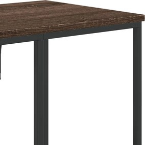 vidaXL Κρεμάστρα Ρούχων με Ράφια Καφέ Δρυς από Επεξεργασμένο Ξύλο