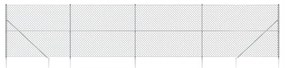 vidaXL Συρματόπλεγμα Περίφραξης Ασημί 1,4 x 10 μ. με Καρφωτές Βάσεις