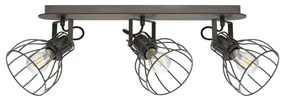 Φωτιστικό Οροφής Spot Sambatello 98136 Brown Eglo Metal,Wood