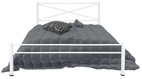 Κρεβάτι Μεταλλικό CRICH Λευκό, 110x190 εκ.