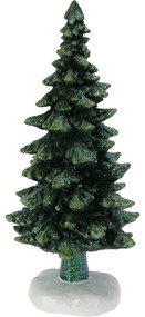 Δεντράκι Μίνι Με Ιριδίζων Glitter Πράσινο Polyresin 10x10x24cm