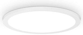 Φωτιστικό Οροφής - Πλαφονιέρα Fly Slim 306667 D45cm 26W 4000K 3900Lm White Ideal Lux
