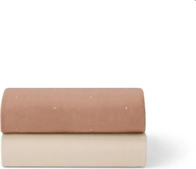 SNUZ Σετ σεντόνια 2τμχ για λίκνο 44x80cm Blush/Dot