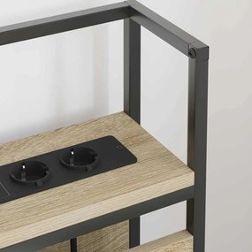 vidaXL Κεφαλάρι Αποθήκης με ράφι Sonoma Δρυς 98 cm Επεξεργασμένο ξύλο