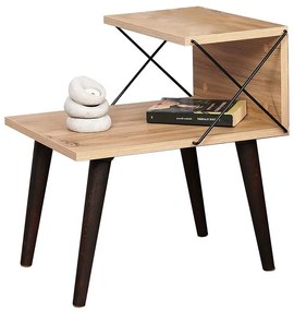 Side table-bedside table Gather sonoma-walnut 50x40x55cm 50x40x55 εκ.