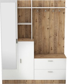 Έπιπλο Εισόδου Πεύκο Atlantic / Λευκό DD5 140x36,8x181,8