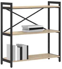 vidaXL Βιβλιοθήκη Sonoma Δρυς 80 x 30 x 83 εκ Μοριοσανίδα