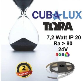 Ταινία LED 7,2W IP20 24V RGB 5M TORA 50-0071 Cubalux 500071