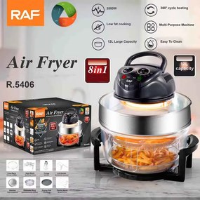 RAF Πολυλειτουργικό Φριτέζα Αέρος 8 σε 1 3500W 17l R.5406 - Multifunctional Airfryer Air Fryer Electric Fryer 3500W