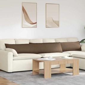 vidaXL Μαξιλάρι Καναπέ 2 pcs Καφέ 200 x 40 εκ. ύφασμα