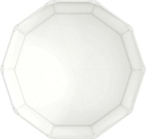 vidaXL Γλάστρα Λευκό 120 x 120 x 50 εκ Ατσάλι