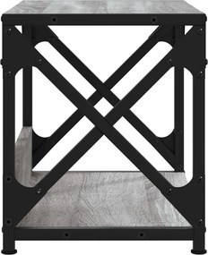 vidaXL Βάση Εκτυπωτή 2 Επιπέδων Γκρι Sonoma 44x26x31,5 εκ Επεξ. Ξύλο