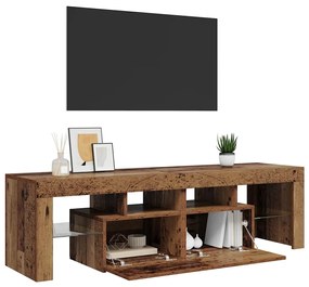 vidaXL Έπιπλο Τηλεόρασης LED Όψη Παλαιού Ξύλου140x36,5x40εκ.Επεξ. Ξύλο