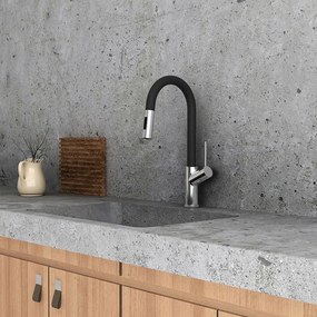 Orabella Edge 20102 - Μπαταρία Κουζίνας με Ντουζ