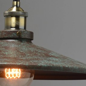 Φωτιστικό Οροφής Μονόφωτο Aca Hippolyte KS1288P361RT Rust