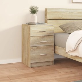 vidaXL Κομοδίνο Sonoma Δρυς 40 x 40 x 63 εκ. από Επεξεργασμένο Ξύλο