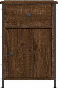 vidaXL Κομοδίνα 2 τεμ. Καφέ Δρυ 40x42x60 εκ. από Επεξεργ. Ξύλο