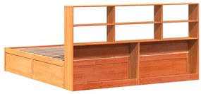 vidaXL Σκελετός Κρεβ. Χωρίς Στρώμα Καφέ Κεριού 180x200 εκ Μασίφ Πεύκο