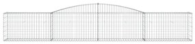 vidaXL Συρματοκιβώτια Τοξωτά 8 τεμ. 400x50x60/80 εκ. Γαλβαν. Ατσάλι