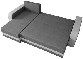 Γωνιακός καναπές Hewlet Bis-Gkri Skouro - Gkri