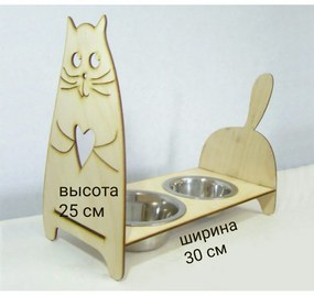 Intra απο ξύλο plywood 3mm-4mm πάχος - Πρότυπο τροφοδότη σκύλων Δίασταση 30x30 cm Intraeaxys-joedk291